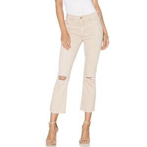Mother Denim Insider Crop Step Fray Jeans in Blow by Blow Size 27